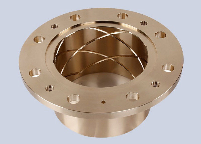 High Strength Bronze Alloy Flanged Sleeve Bearing For Injection Molders