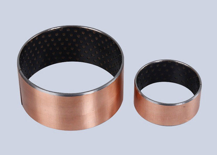 Self Lubricating Bearings Black POM + Low-Carbon Steel + Porous Bronze