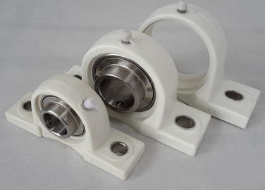 PBT Housing Plastic Pillow Block Bearing With POM , HDPE , PP , UPE , PTFE , PEEK