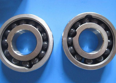 Hybrid Construction Ceramic Ball Bearings , GCr15, AISI440C, 316, 304 For Inner & Outer Ring