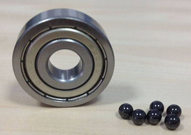 Hybrid Construction Ceramic Ball Bearings , GCr15, AISI440C, 316, 304 For Inner & Outer Ring