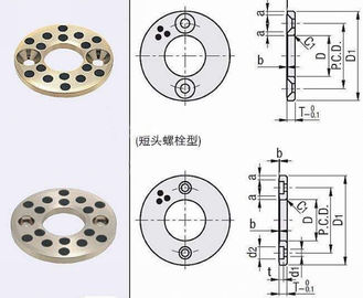 Casting Copper bearing thrust washer With Solid Lubricant Plugs