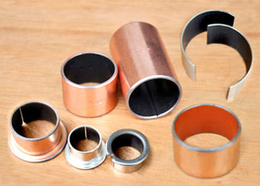 Oilless Self Lubricating Bearings Wrapped By Steel Backing  Sinter Bronze Layer And PTFE Antiwar Surface