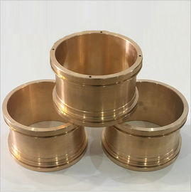 CNC Precision Machining Copper Flange Sleeve Bushing Oil Groove Costom Size