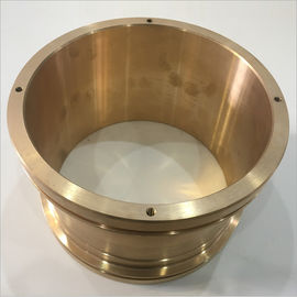 CNC Precision Machining Copper Flange Sleeve Bushing Oil Groove Costom Size