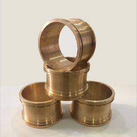 CNC Precision Machining Copper Flange Sleeve Bushing Oil Groove Costom Size