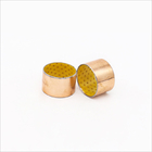 Rolled Bronze Yellow POM Boundary Lubricating Bearings Flanged Sleeve