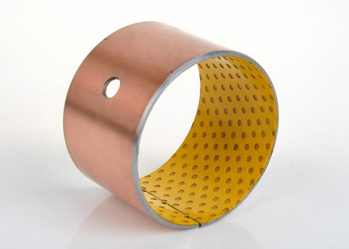 POM Boundary Lubricating Bearings Low Carbon Steel + Porous Bronze +  Yellow POM