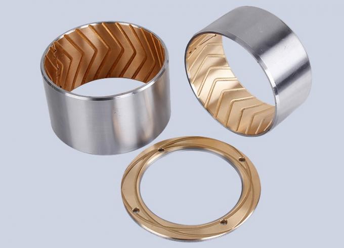 Tin Lead Bronze Alloy Bimetal Bearings Thrust Washer High Fatigue Resistance 0