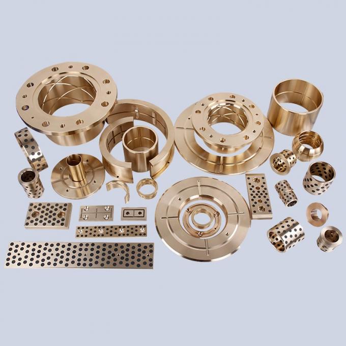 Rolling Machines Casting Bronze Sleeve Bearings High Precision 8