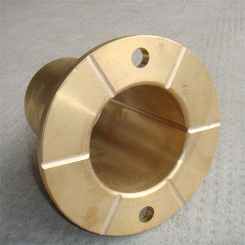 High Strength Bronze Alloy Flanged Sleeve Bearing For Injection Molders 3