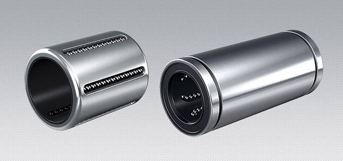 Chrome Steel / Stainless Steel linear motion ball bearing LM6UU 0