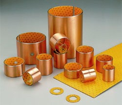 Orange POM Boundary Lubricating Bearings , Marginal Self Lubricating Bearing Materials SF-2 0