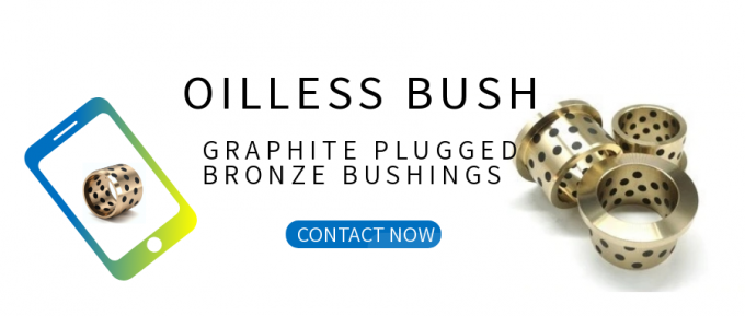 oilless bush graphite plugged bushings